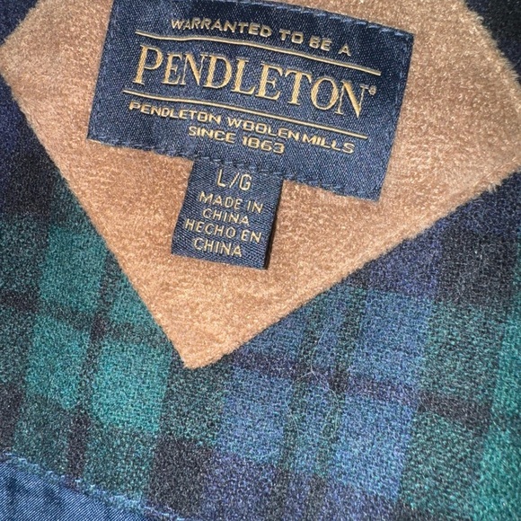 NWOT Pendleton Teal Fleece Jacket Size Large - Picture 8 of 9